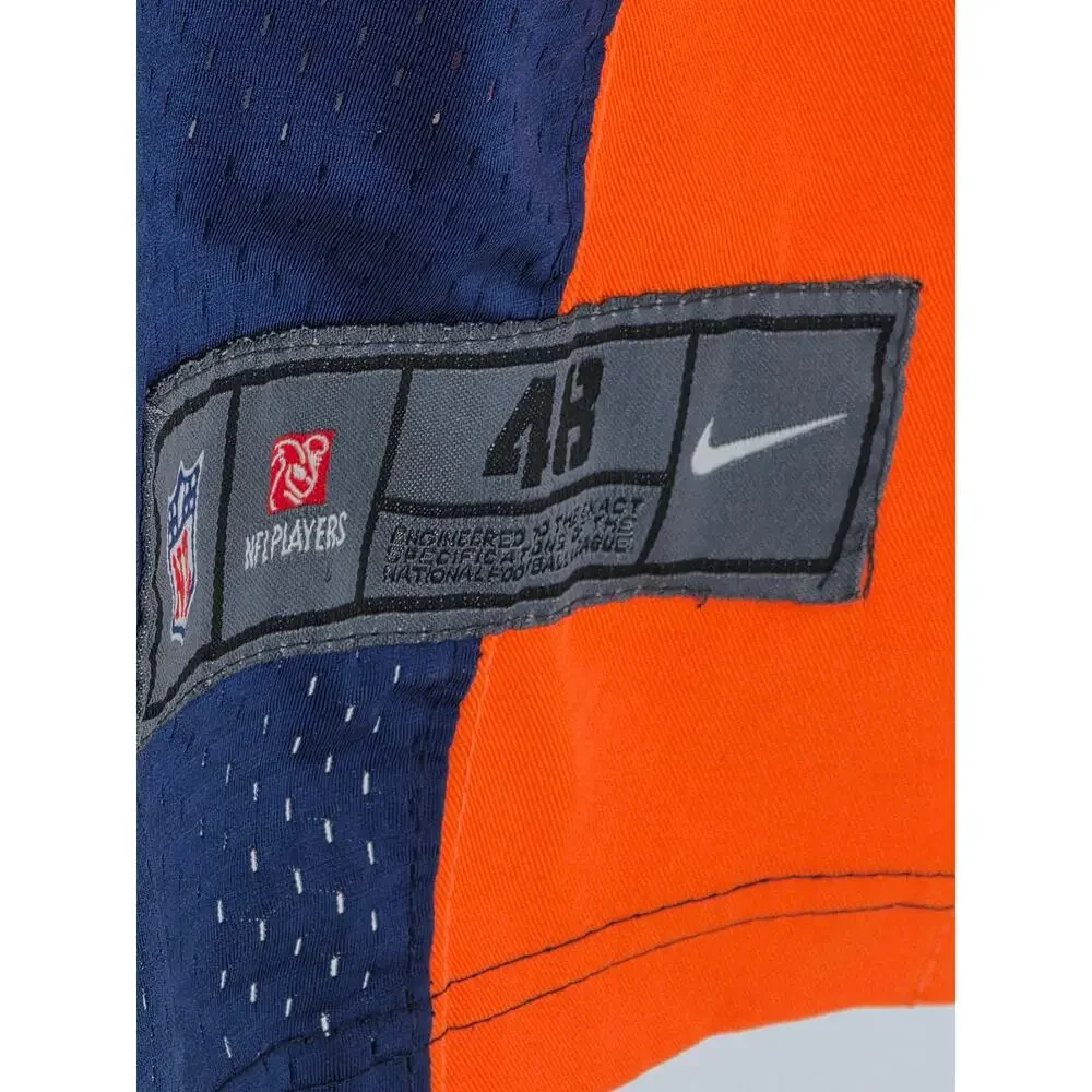 Nike Denver Broncos Champ Bailey Jersey Size 48 Large Navy Blue On Field NFL